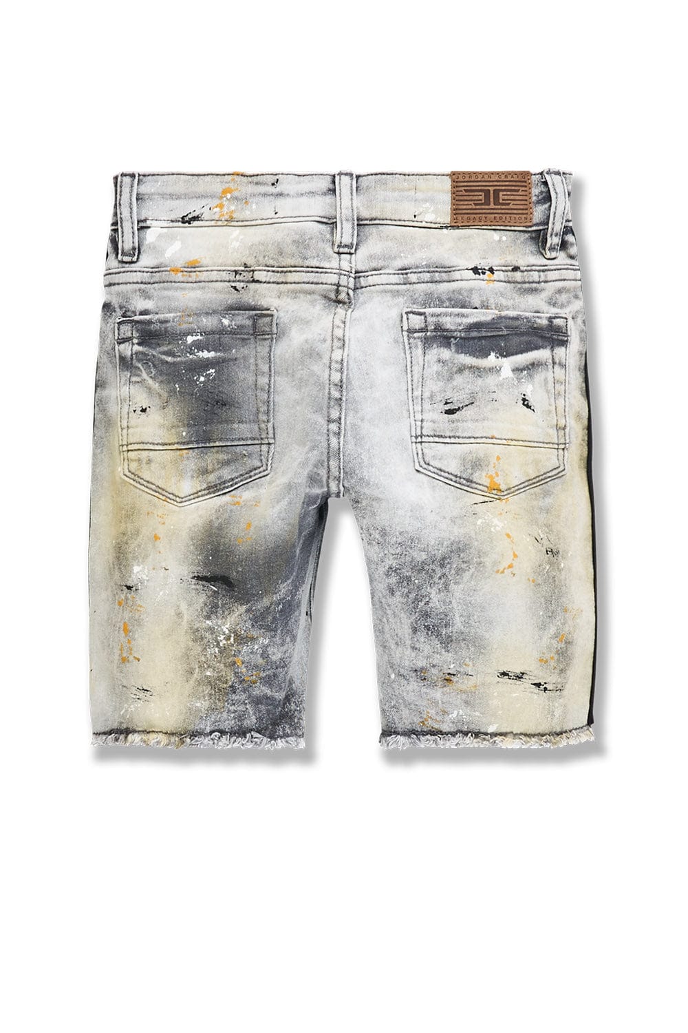 JC Kids Kids Time's Up Denim Shorts (Cement Wash)