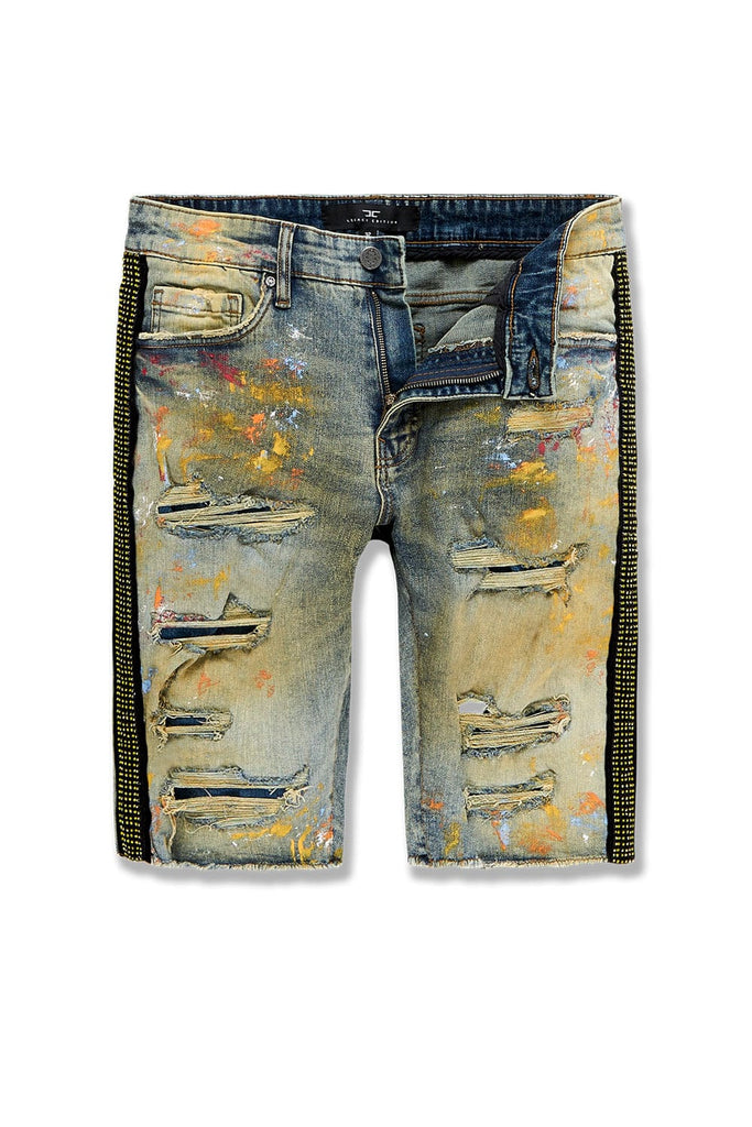 OG - Vegas Striped Denim Shorts