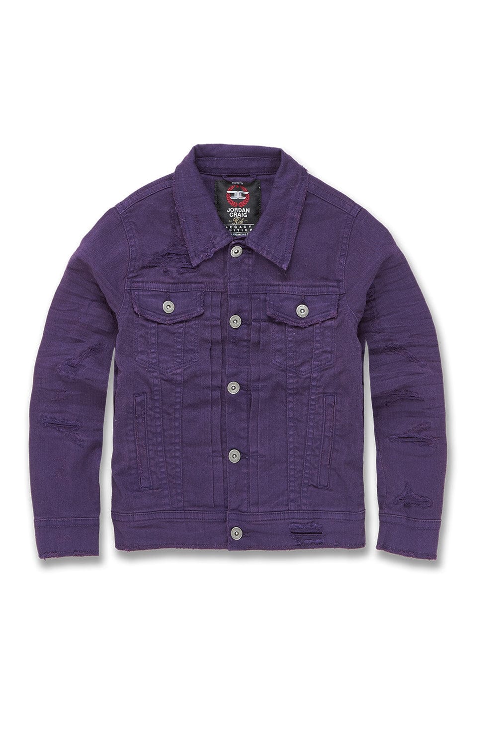 JC Kids Kids Tribeca Twill Trucker Jacket (Core Colors) Court Purple / 2