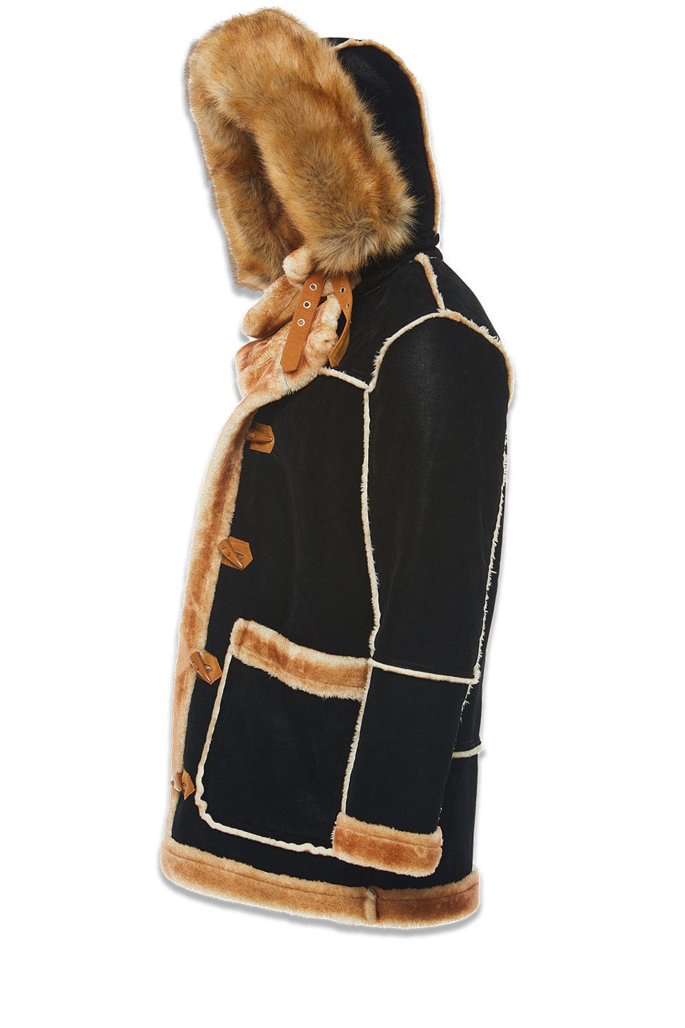 JC Big Men Big Men's Denali Shearling Jacket (Black Coffee)