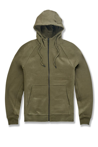 Jordan Craig Uptown Zip Up Hoodie Olive / S