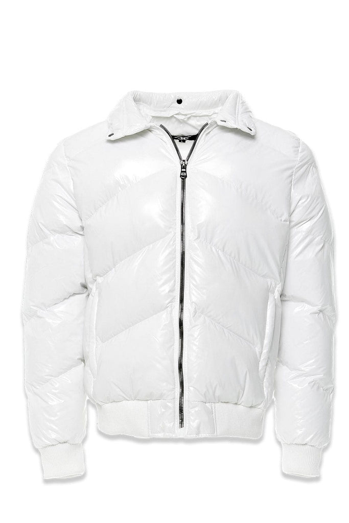 Lenox Nylon Puffer Jacket (White)