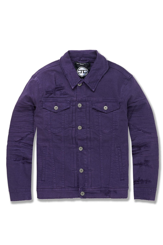JC Big Men Big Men's Tribeca Twill Trucker Jacket Court Purple / 4XL