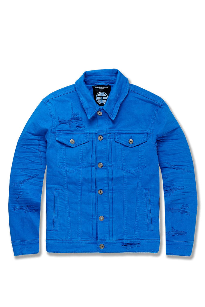 JC Big Men Big Men's Tribeca Twill Trucker Jacket Royal / 4XL