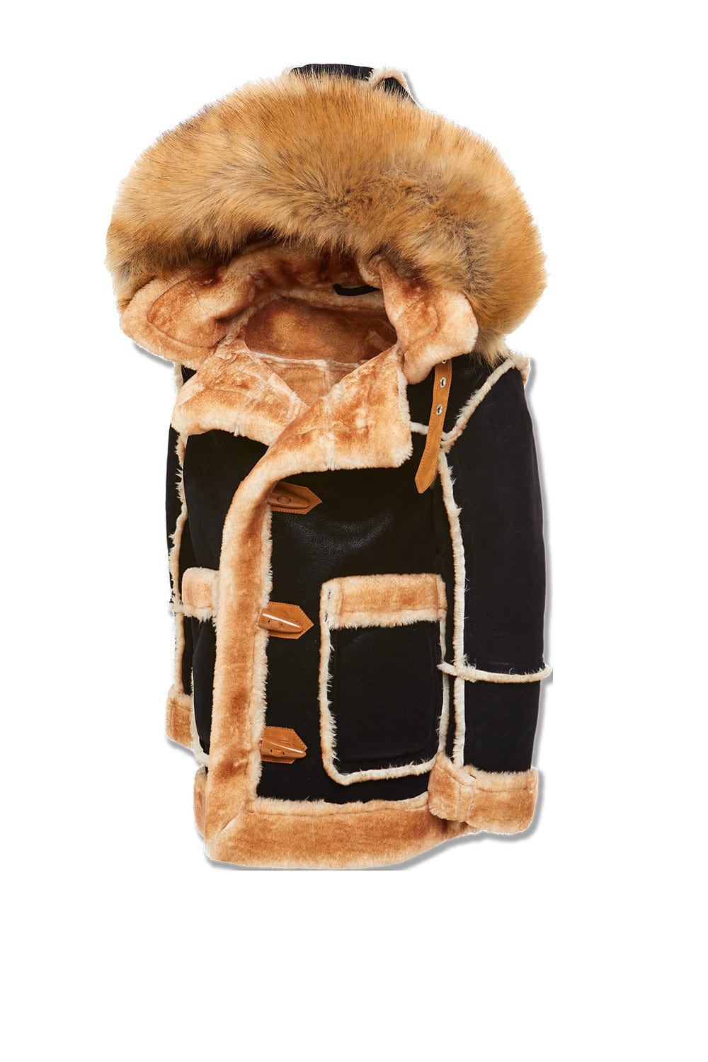 JC Kids Kids Denali Shearling Jacket (Black Coffee)