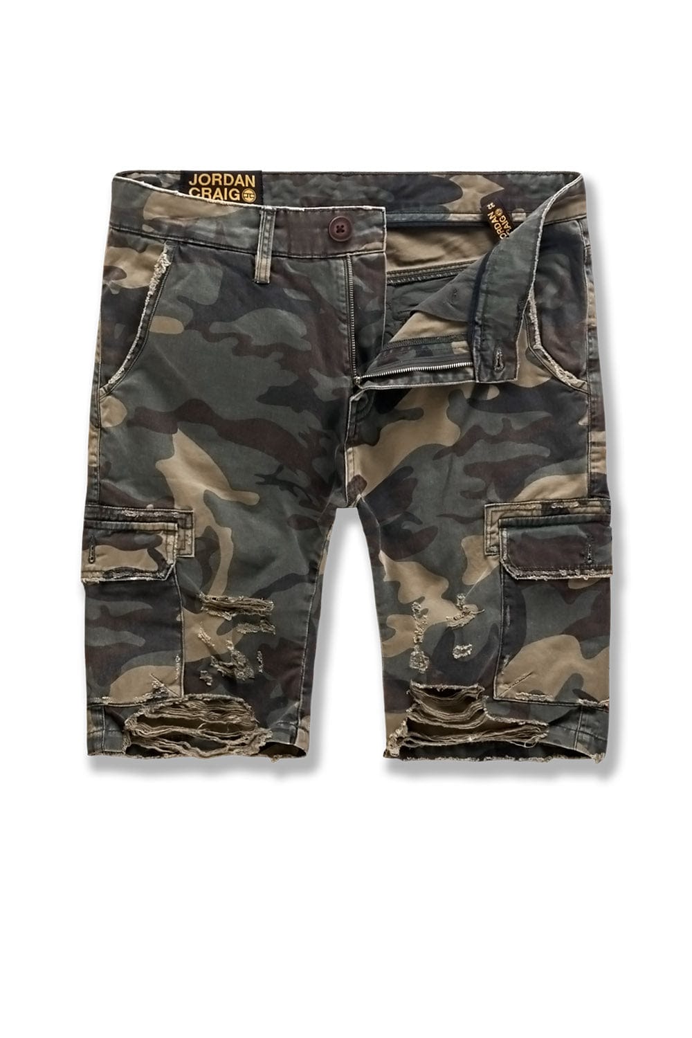 JC Kids Kids War Torn Cargo Shorts Woodland / 2