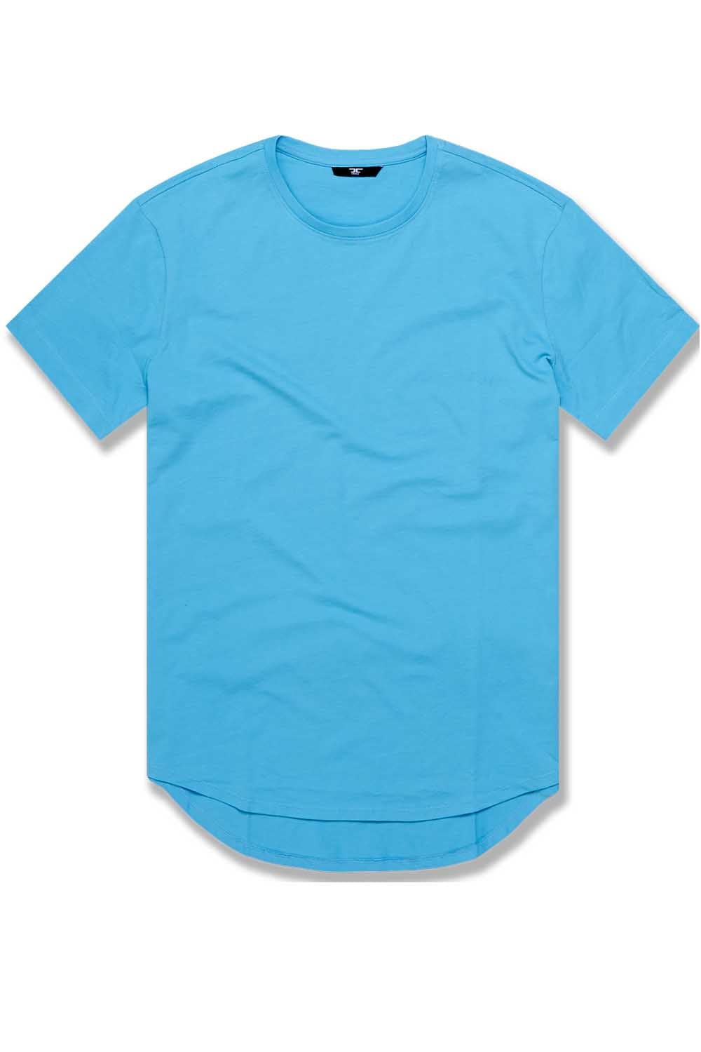 JC Big Men Big Men's Scallop T-Shirts (Summer Exclusives) Aqua Air / 4XL